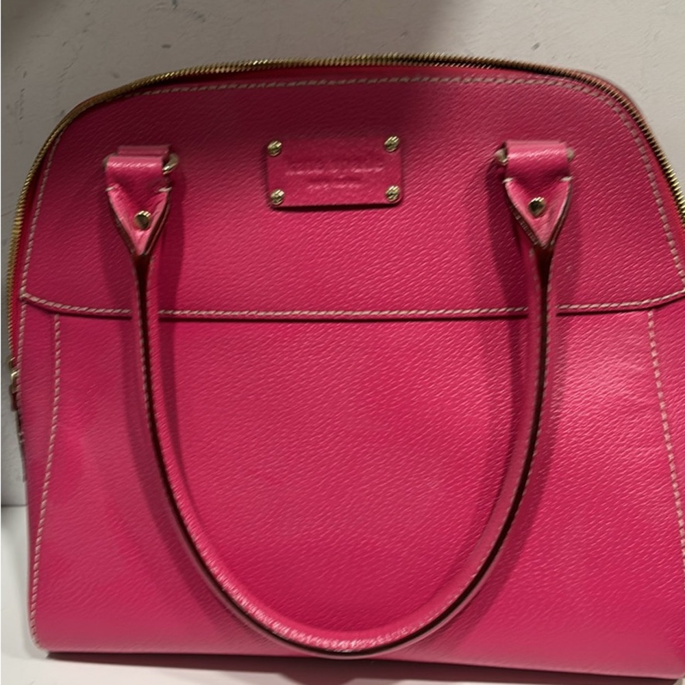 Kate Spade Pink Satchel Structured Leather
